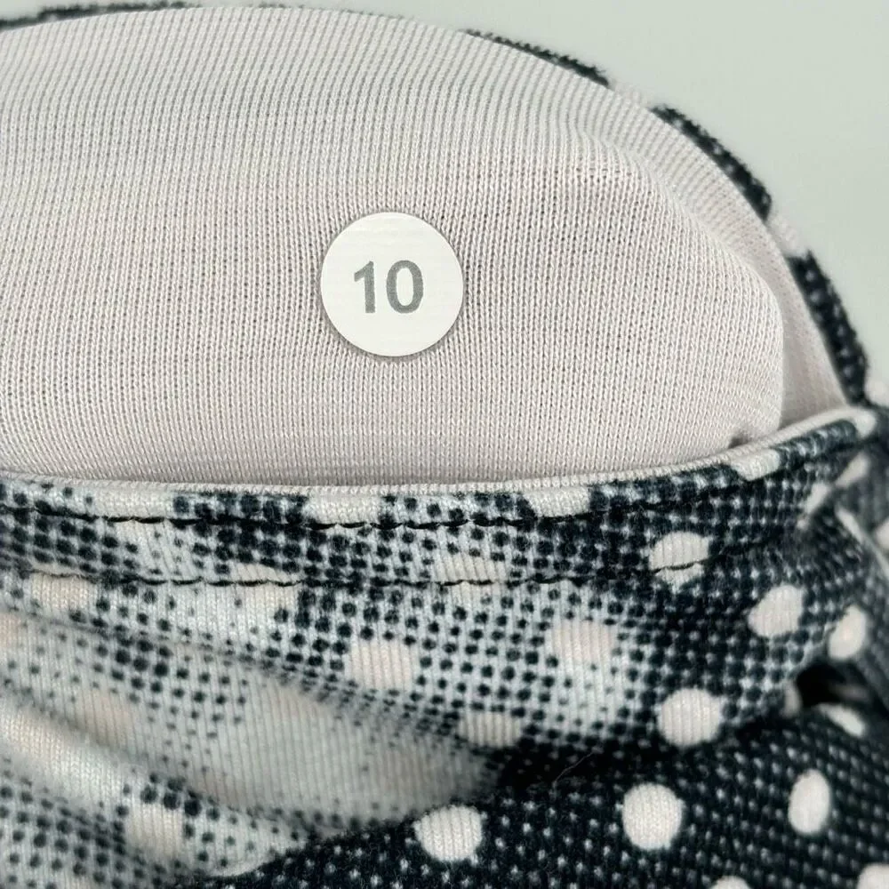Lululemon Wunder Under Crop Il Dottie‎ Dream Rose Neutral Blush Size 10